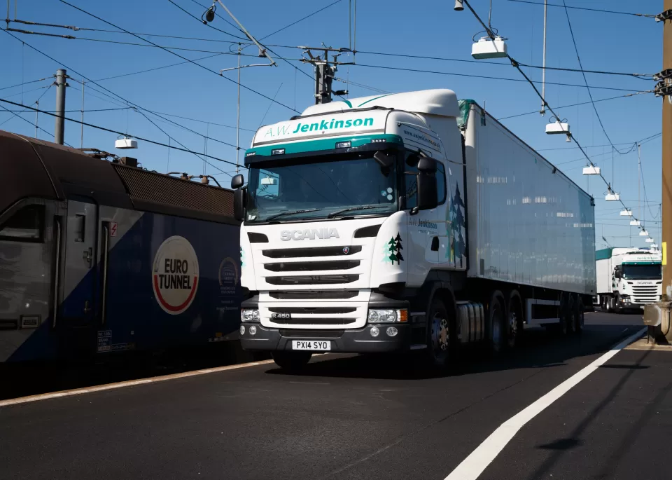 A.W. Jenkinson wagon at Eurotunnel